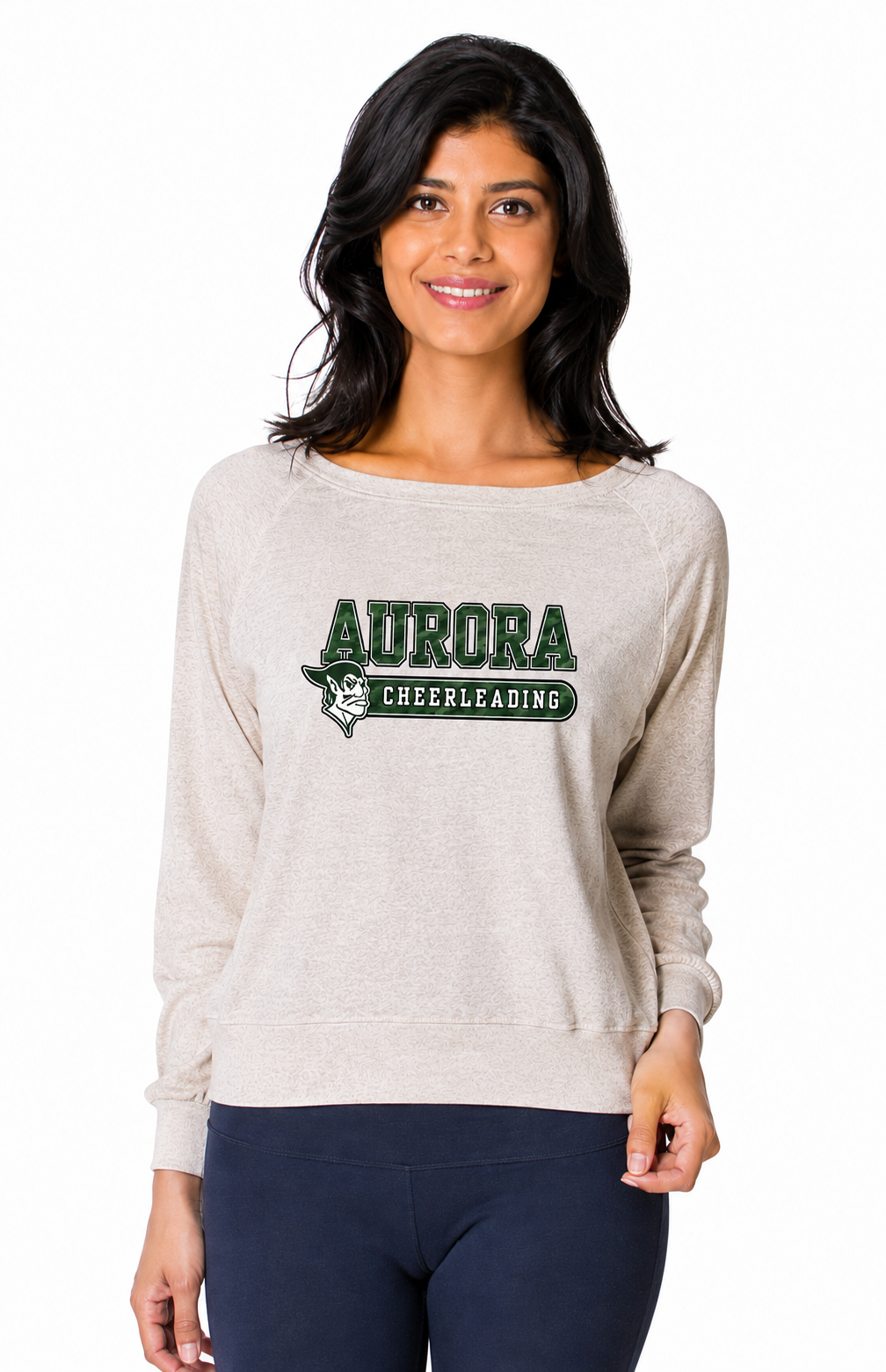 Women's Raglan Pullover with Camo Logo