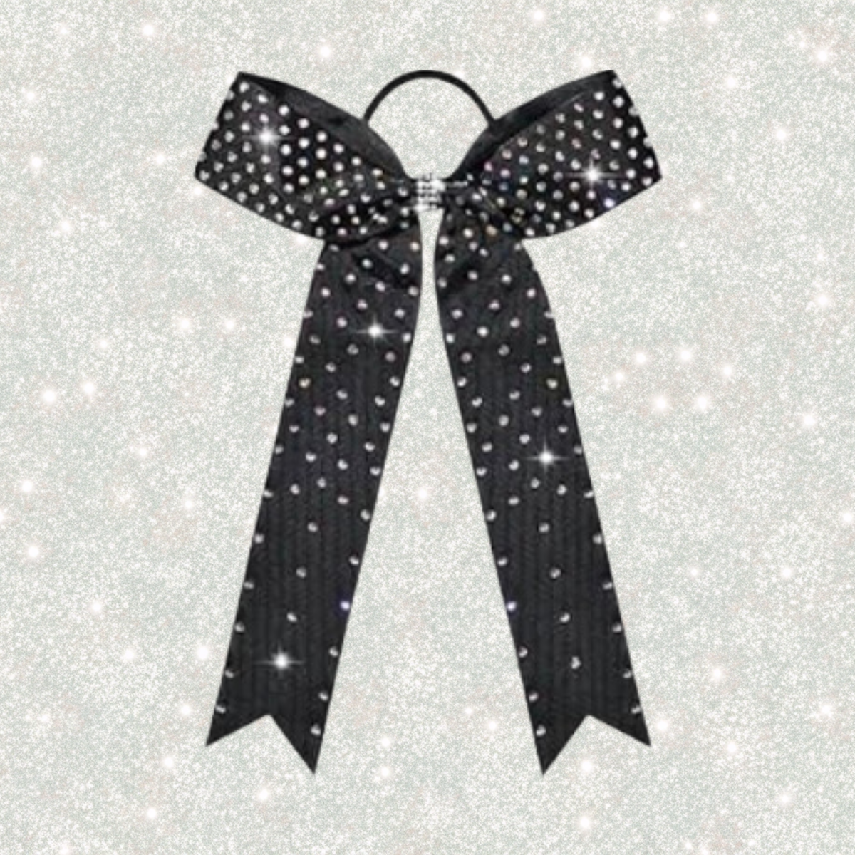 Collegiate Rhinestone Cheer Bow